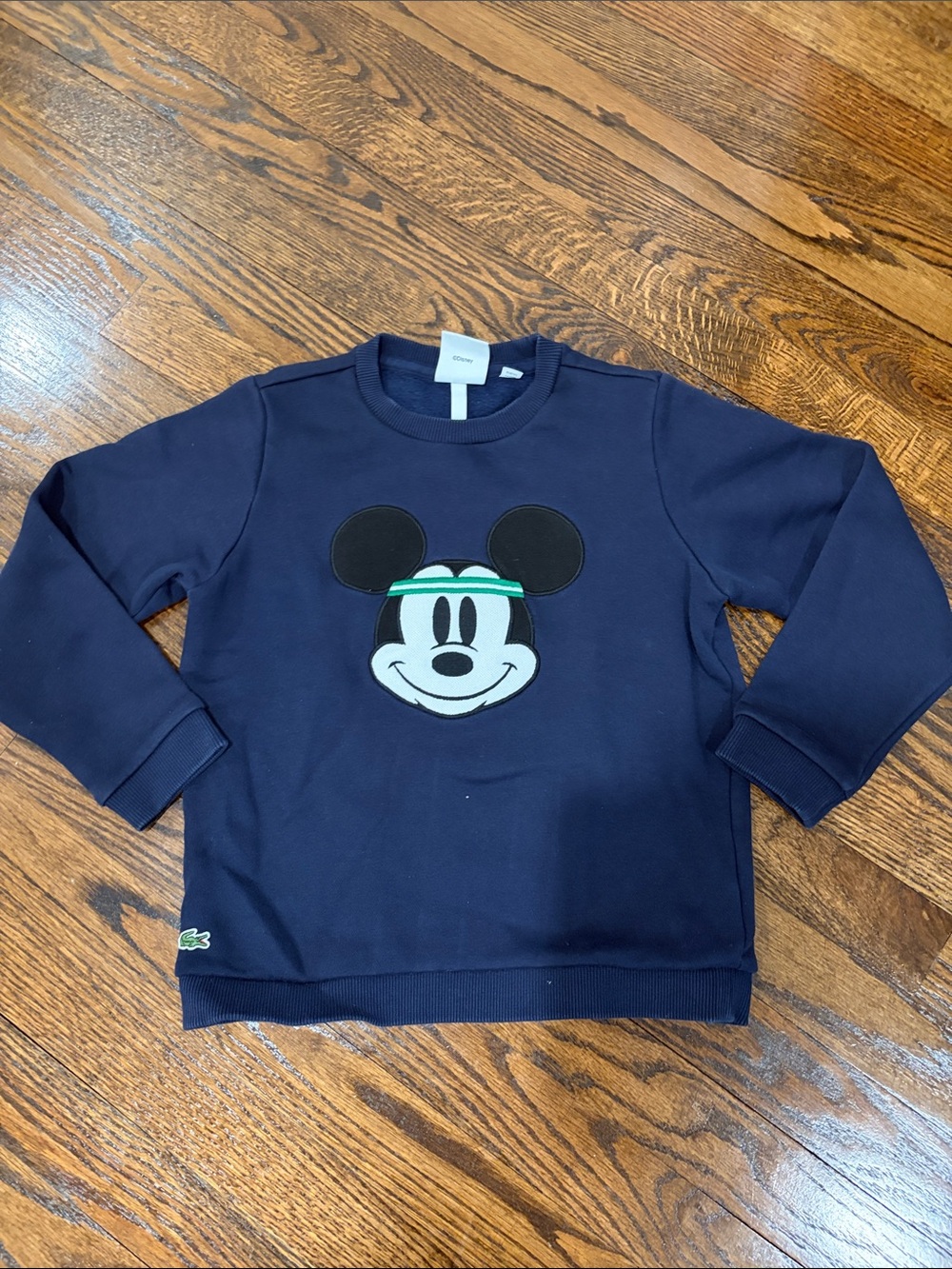 Lacoste Navy Sweatshirt with Mickey Applique